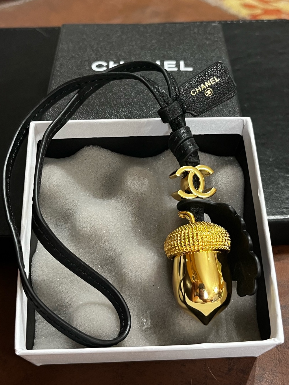 Double C Designer Metiers. Art Collection Acorn Bag Charm